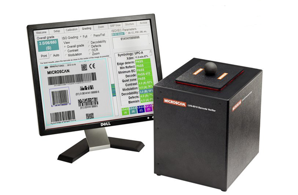 microscan邁思肯lvs-9510二維碼檢測(cè)儀掃描驗(yàn)證條碼質(zhì)量等級(jí)ABCDF